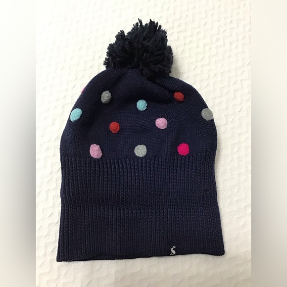 Joules Bella Girls Scarf and Pom Pom Hat Set Size 8-12Y - K104 - Picture 7 of 9